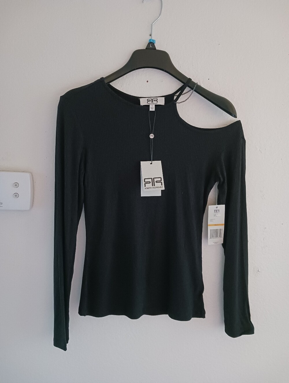 Robert Rodriguez Cold Shoulder Long Sleeve Top
